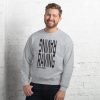 Raving Since 2000s UNISEX Sweatshirt (BLACK PRINT) - Image 7