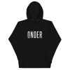 UNDER LOGO UNISEX HOODIE (BLACK)
